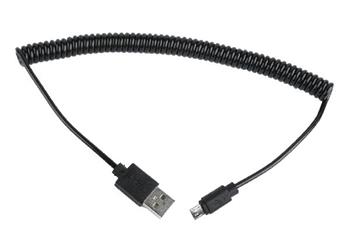 CABLEXPERT Kabel USB A Male/Micro USB Male 2.0, 1,8m, Black, kroucený (CC-mUSB2C-AMBM-6)