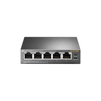 TP-Link TL-SF1005P - PoE switch, 5xLAN/4xPoE, 58W (TL-SF1005P)