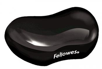 Fellowes podložka pod zápěstí CRYSTAL gelová černá (felfergwpadcrystn)