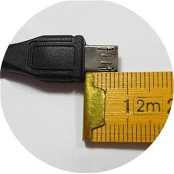 Kabel micro USB 2.0, A-B 1,8m s delším micro USB konektorem (ku2m18fd)