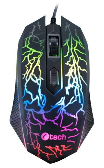 C-TECH Herní myš Tychon (GM-03P), casual gaming, herní, 7 barev podsvícení, 3200DPI, USB (GM-03P)