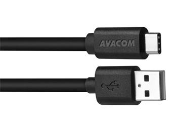 AVACOM Datový a nabíjecí kabel USB - USB Type-C, 100cm, černá (DCUS-TPC-P10K)
