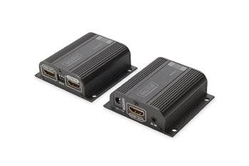 Digitus Sada HDMI Extender, 50 m přes síťový kabel (CAT 6 / 6a / 7), EDID, 1x výstup HDMI Loop out, FHD, 1080p (DS-55100-1)
