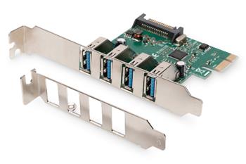 Digitus USB 3.0, 4 Port, PCI Express Add-On karta 4 porty A / F External, VL805 chipset (DS-30221-1)