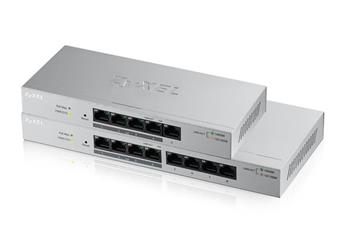 Zyxel GS1200-8HP, 8-port Desktop Gigabit Web Smart switch: 8x Gigabit metal, 4x PoE (802.3at, 30W), PoE Power budget 60 (GS1200-8HPV2-EU0101F)