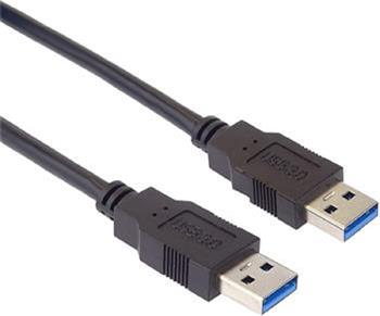 KABEL USB A-A propojovací 2m USB3.0 černý (ku3aa2bk)