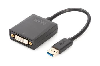 Digitus Adaptér USB 3.0 na DVI, vstupní USB 1080p, výstupní DVI (DA-70842)