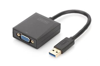 Digitus Adaptér USB 3.0 na VGA, vstupní USB 1080p, výstupní VGA (DA-70840)