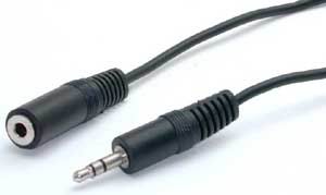 Kabel prodlužovací Audio Jack 3,5mm F - Jack 3,5mm M, 5m (KJACKMF5)