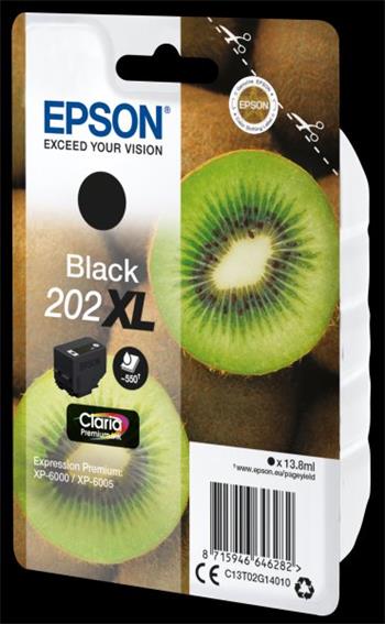 EPSON cartridge T02G1 black XL (kiwi) (C13T02G14010)
