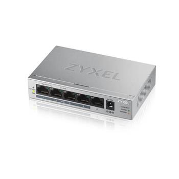 Zyxel GS1005-HP, 5 Port Gigabit PoE+ unmanaged desktop Switch, 4 x PoE, 60 Watt (GS1005HP-EU0101F)