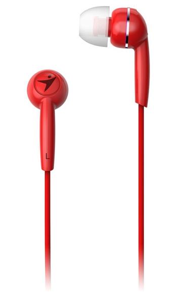 GENIUS HS-M320 /sluchátka s mikrofonem/ 3,5mm jack - 4 pin/ červený (31710005415)