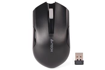 A4tech G3-200NS, V-Track, bezdrátová optická myš, 2.4GHz, 10m dosah, tichá bez klikání, černá (G3-200NS)