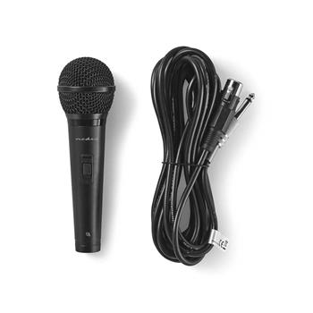 Nedis MPWD25BK - Kabelový Mikrofon | Citlivost: -72 dB +/- 3 dB | 85 Hz – 11 kHz | 5 m (MPWD25BK)