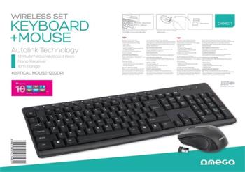 PLATINET OMEGA set bezdrátové klávesnice a myši OKM071B (OKM071BCZ)