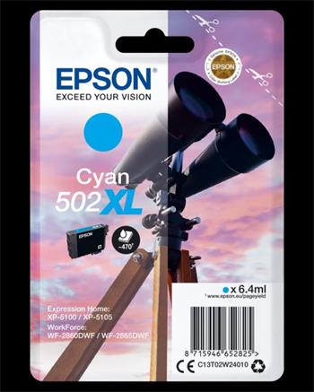 EPSON cartridge T02W2 cyan XL (dalekohled) (C13T02W24010)