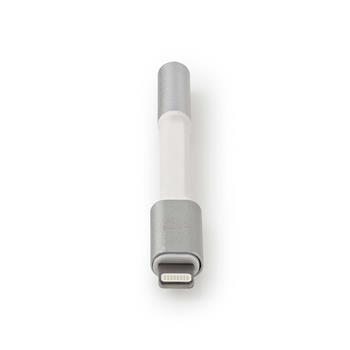 Nedis CCTB39950AL015 - Apple Lightning Adaptér | Apple Lightning 8-pin Zástrčka - 3,5mm Zásuvka | 0,15 m | Hliník (CCTB39950AL015)