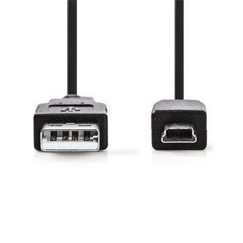 Nedis CCGB60300BK20 - USB 2.0 kabel | A Zástrčka - Mini 5-Pin Zástrčka | 2 m | Černá barva (CCGB60300BK20)