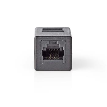 Nedis CCGB89010BK - Síťový Adaptér Cat 6 | RJ45 (8P8C) Zásuvka - RJ45 (8P8C) Zásuvka | Černá barva (CCGB89010BK)