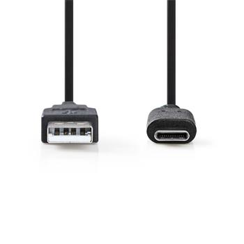 Nedis CCGB61650BK10 - USB-C™ 3.2 Kabel 2. Generace | Typ-C Zástrčka - A Zástrčka | 1 m | Černá barva (CCGB61650BK10)