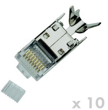 DATACOM Plug STP CAT7(6A) 8p8c- RJ45 drát (10ks) (4146)