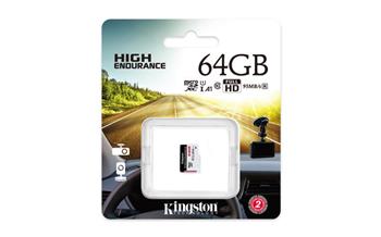 KINGSTON 64GB microSDHC Endurance 95R/30W C10 A1 UHS-I bez adapteru (SDCE/64GB)