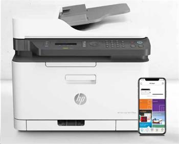 HP Color Laser MFP 179FNW (A4,18/4 ppm, USB 2.0, Ethernet, Wi-Fi, Print/Scan/Copy/Fax, ADF) (4ZB97A#B19)
