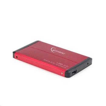 GEMBIRD Externí box pro 2.5" zařízení, USB 3.0, SATA, červený (HDP05243G)