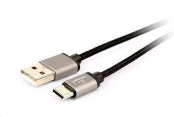 CABLEXPERT Kabel USB 3.0 AM na Type-C kabel (AM/CM), 1,8m, opletený, černý, blister (KAB05133E)