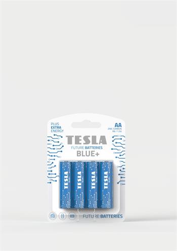 Tesla AA BLUE+ zinkouhlíková, 4 ks, ND, (R06, tužková, blister) (1099137197)