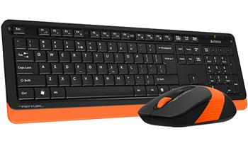 A4tech FG1010 FSTYLER set bezdr. klávesnice + myši, voděodolné provedení, oranžová barva (FG1010)