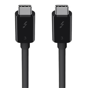 Belkin kabel ThunderBolt 3 (USB-C/USB-C konektor) až 100W - 0,8m (F2CD084bt0.8MBK)