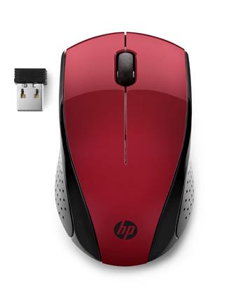 HP 220 - bezdrátová myš - červená (7KX10AA#ABB)