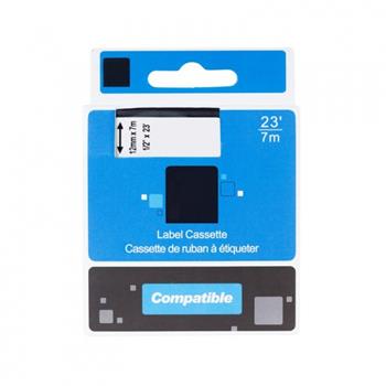 PRINTLINE kompatibilní páska s DYMO, 45016 S0720560, 12mm,7m, černý tisk/modrý podklad, D1 (PLTD06)