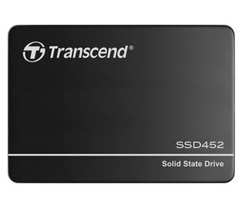 TRANSCEND SSD452K 1TB Industrial (3K P/E) SSD disk 2.5" SATA3, 3D TLC, Aluminium case, 560MB/s R, 520 MB/W, černý (TS1TSSD452K)