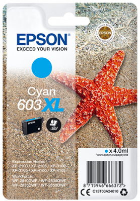 EPSON cartridge T03A2 cyan XL (hvězdice) (C13T03A24010)