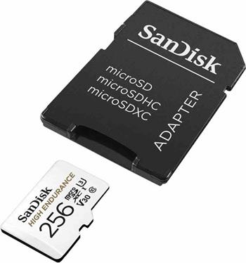 SanDisk High Endurance microSDHC 256GB + adaptér (SDSQQNR-256G-GN6IA)