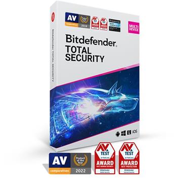 Bitdefender Total Security 5 zařízení na 1 rok (TS01ZZCSN1205LEN)