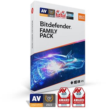 Bitdefender Family pack pro domácnost (15 zařízení) na 1 rok (FP01ZZCSN1215LEN)