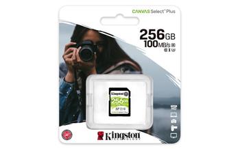 KINGSTON 256GB SDHC CANVAS Plus Class10 UHS-I 100MB/s Read Flash Card (SDS2/256GB)