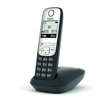 Gigaset A690 - DECT/GAP bezdrátový telefon, barva černá (GIGASET-A690)