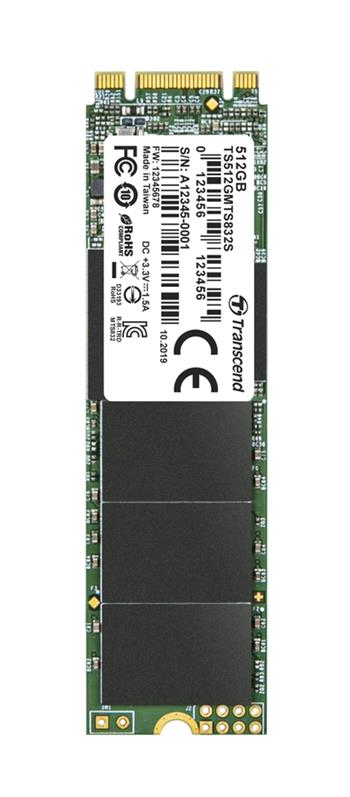 TRANSCEND MTS832S 512GB SSD disk M.2, 2280 SATA III 6Gb/s (3D TLC) single sided, 560MB/s R, 500MB/s W (TS512GMTS832S)