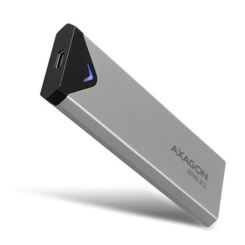 AXAGON EEM2-UG2, USB-C 3.2 Gen 2 - M.2 NVMe SSD kovový box, délka 42 až 80 mm (EEM2-UG2)