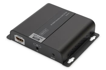 DIGITUS 4K HDMI Extender, přijímací jednotka přes IP / CAT 5, 6 (120 m), napájení POE (DS-55125)