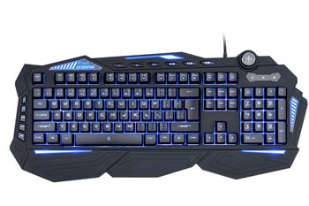 C-TECH herní klávesnice Scorpia V2 (GKB-119), pro gaming, CZ/SK, 7 barev podsvícení, programovatelná, černá, USB (GKB-119)