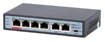 MaxLink PoE switch PSBT-6-4P-250, 6x LAN/4x PoE 250m, 802.3af/at/bt (PSBT-6-4P-250)