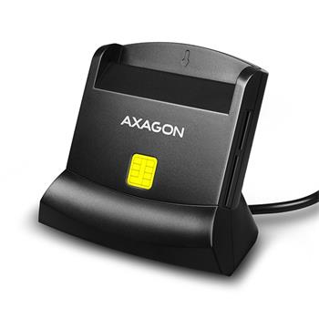 AXAGON CRE-SM2, USB externí čtečka 4-slot Smart card/ID card (eObčanka) + SD/microSD/SIM (CRE-SM2)