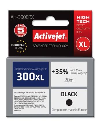 ActiveJet inkoust HP CC641EE Premium 300XL Black, 20 ml , AH300BRX (EXPACJAHP0117)