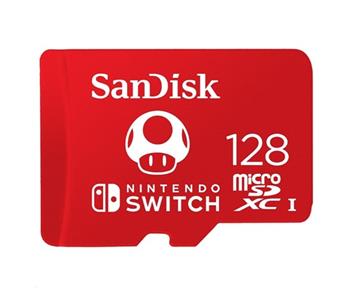 Sandisk microSDXC pro Nintendo Switch 128 GB, V30, U3, C10, A1, UHS-1, 100MB/s R, 90MB/s W (SDSQXAO-128G-GNCZN)