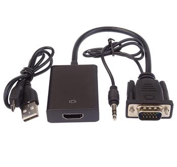 PremiumCord VGA+audio elektronický konvertor na rozhraní HDMI FULL HD 1080p (khcon-49)